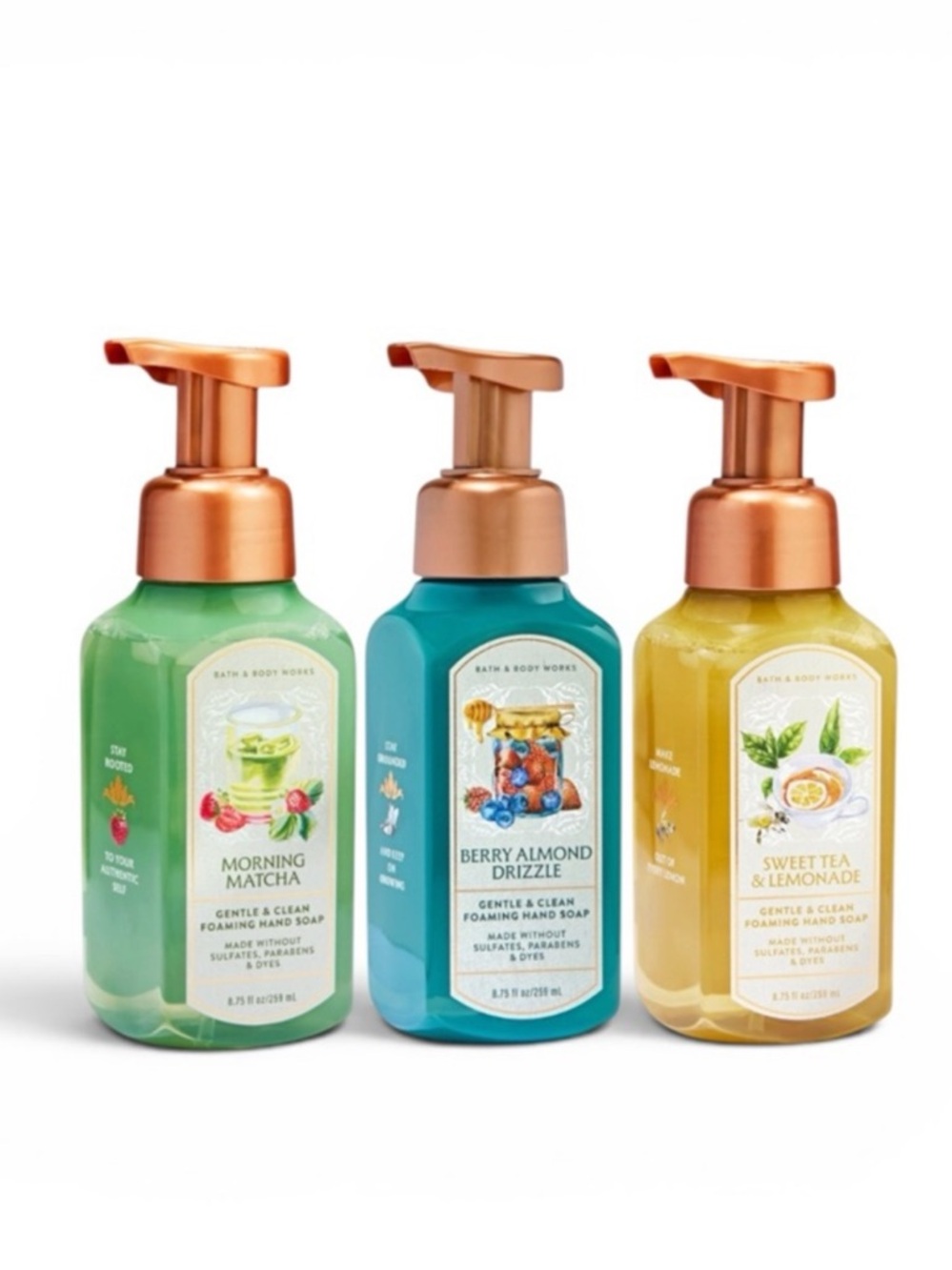 NEW Bath & Body Works 3 Piece Foaming Hand Soap Collection Set Bundle 8.75 fl oz